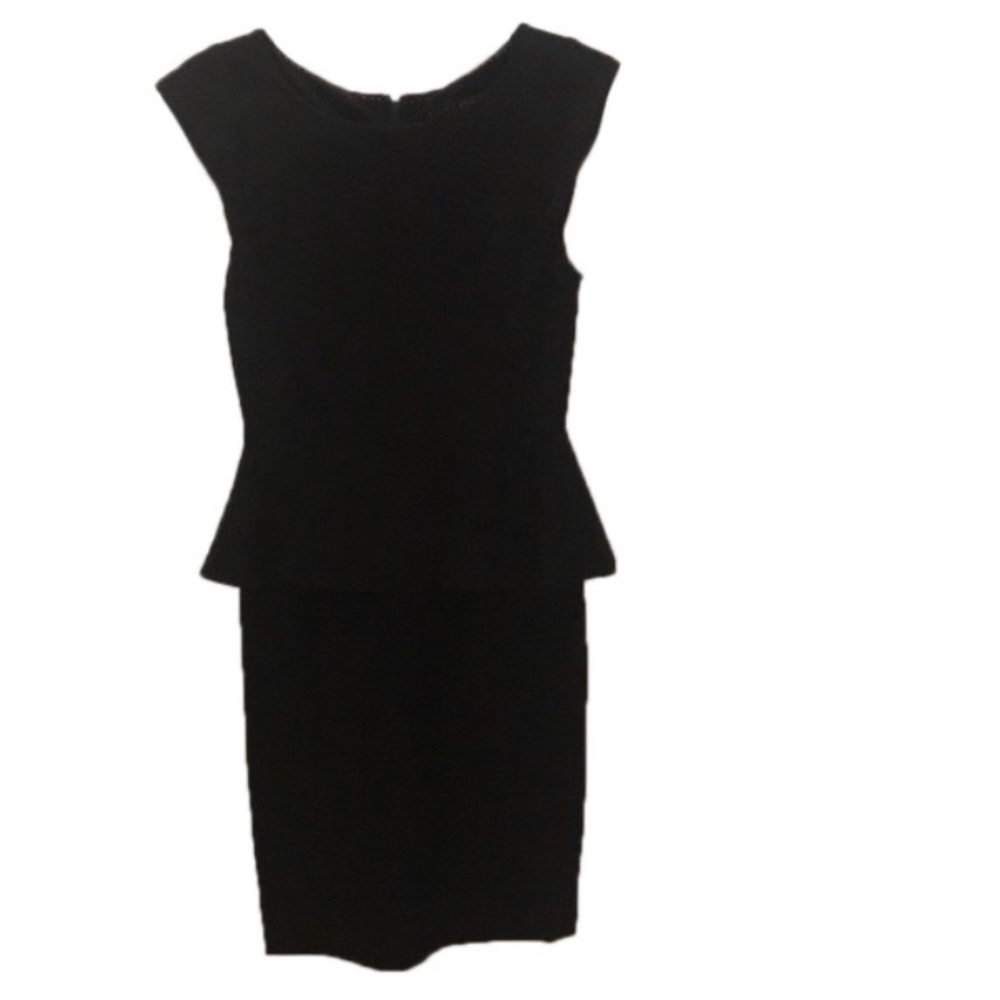 Alice & Olivia Peplum Black Dress